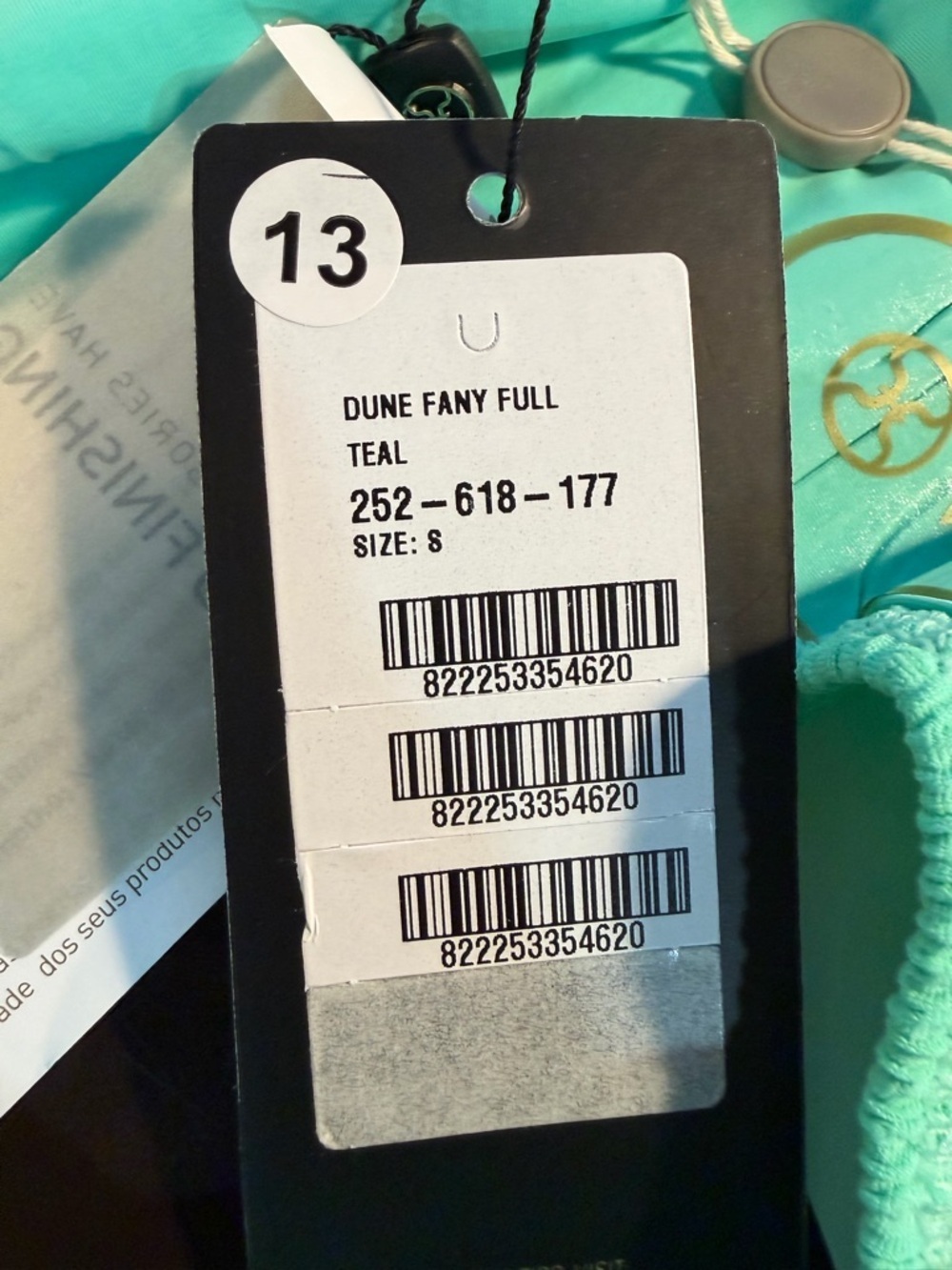 NWT Vix Paula Hermanny ‘Dune Fany’ Ribbed Bikini Briefs in Mint / Teal Size S - Picture 10 of 12